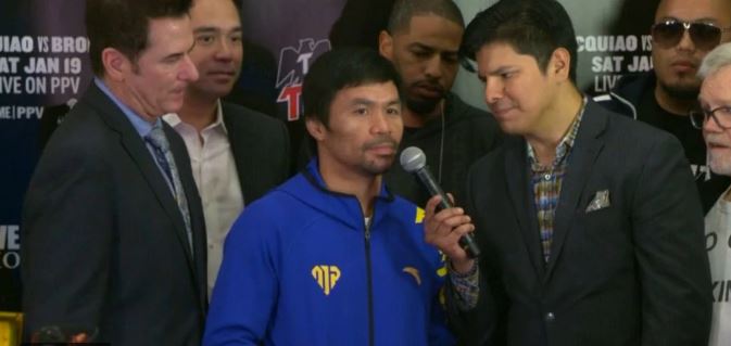 En la previa de su pelea con Broner, Manny Pacquiao dijo cuándo se retirará del boxeo