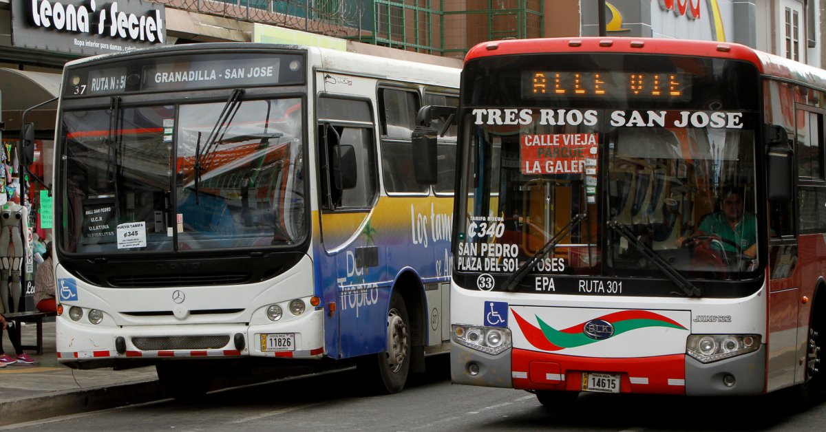 Este mes comienza implementación de carril exclusivo para buses en Montes de Oca