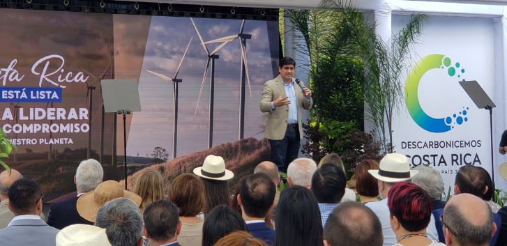 Gobierno anuncia plan para descarbonizar Costa Rica en el 2050 basado en 10 ejes