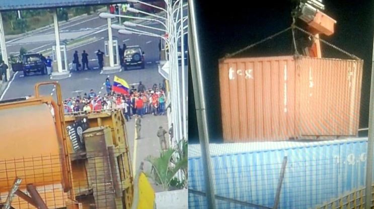 Maduro reforzó el bloqueo para impedir la llegada de ayuda humanitaria desde Colombia