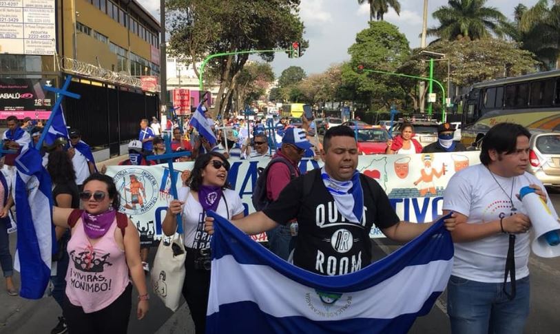 Nicaragüenses se manifiestan en San José para exigir liberación de presos políticos en su país