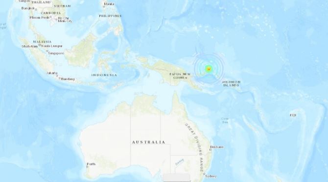 Un terremoto de 7,5 grados sacudió a Papúa Nueva Guinea: hay alerta de tsunami en el Pacífico