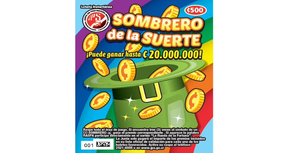 JPS estrena nuevo juego de lotería llamado “Sombrero de la Suerte”