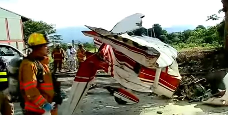 Aviación Civil aún desconoce causas de caída de aeronave en vía pública de Pavas