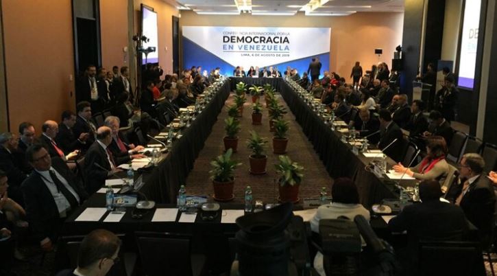 Conferencia por la Democracia en Venezuela se reúne con la mirada puesta en el bloqueo anunciado por Donald Trump