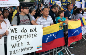 La diáspora venezolana se moviliza en Nueva York contra la dictadura de Nicolás Maduro