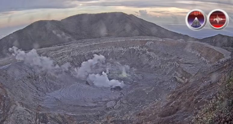 Parque Nacional Volcán Poás permanece cerrado este lunes por nueva actividad