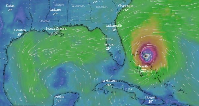 Huracán Dorian alcanzó categoría 5 y golpea a Bahamas con «condiciones catastróficas»