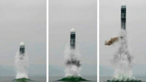 Corea del Norte probó un nuevo misil lanzado desde una plataforma submarina