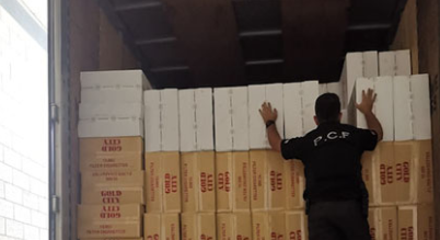 Policía de Control Fiscal detuvo camión proveniente de Panamá con 11 millones de cigarrillos de contrabando