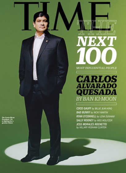 Revista TIME reconoce a Carlos Alvarado entre las 100 personas más influyentes del mundo