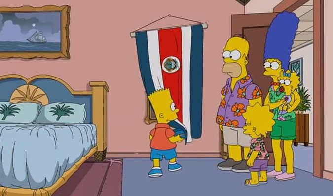¡Bienvenidos al Paraíso! Popular serie animada Los Simpson promociona a Costa Rica en nuevo episodio