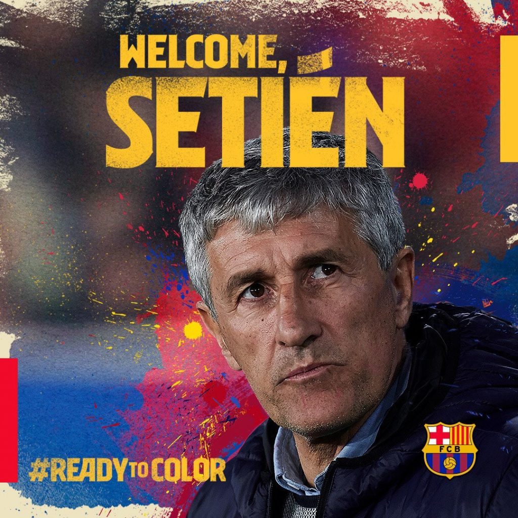 Quique Setién es el nuevo técnico del Barcelona