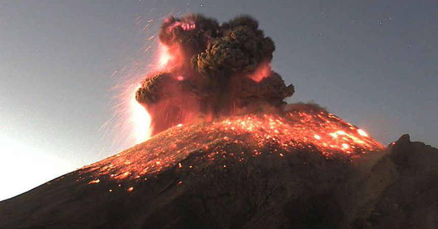 Registran erupción del volcán Popocatépetl: autoridades mexicanas emiten alerta amarilla