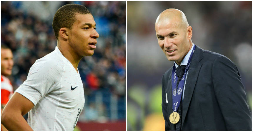 ‘¿Tengo que quitarme los zapatos?’: Mbappé recordó su reacción al conocer a Zidane