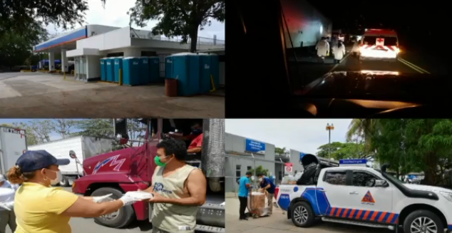 CNE instala puestos con cabañas sanitarias para transportistas en fronteras