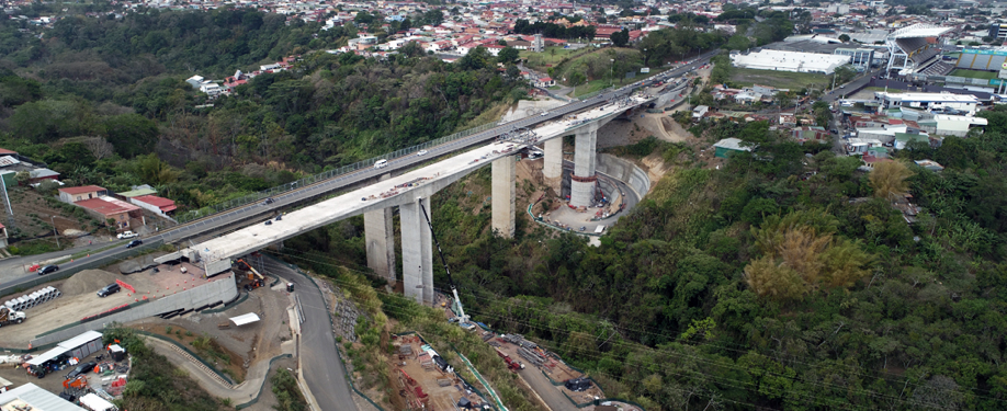 Nuevo puente sobre Río Virilla en Ruta 32 registra 85% de avance y estaría listo en setiembre