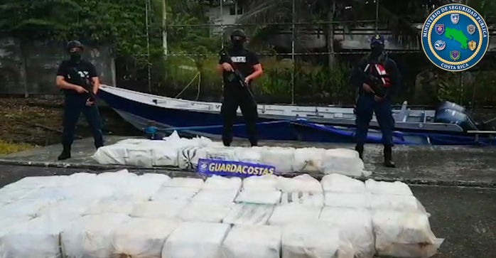 Costa Rica suma 24 toneladas de cocaína decomisada este año tras reciente incautación en el Caribe