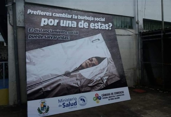 Autoridades defienden campaña para concientizar a población de Pérez Zeledón sobre consecuencias del Covid-19