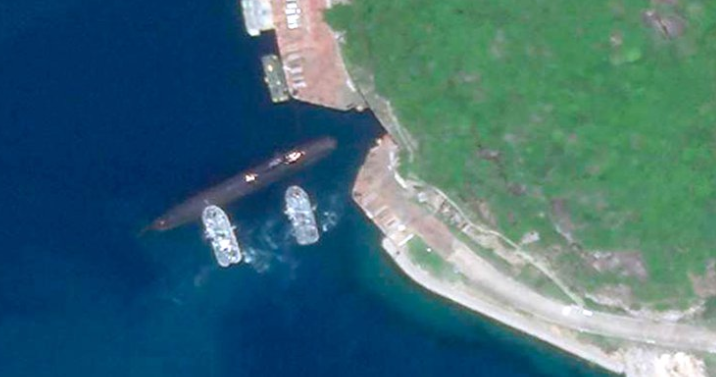 Las imágenes satelitales que muestran dónde esconde el régimen chino sus submarinos nucleares