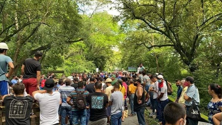 Mineros retomarán manifestación en Abangares este jueves tras no llegar a acuerdo con el gobierno