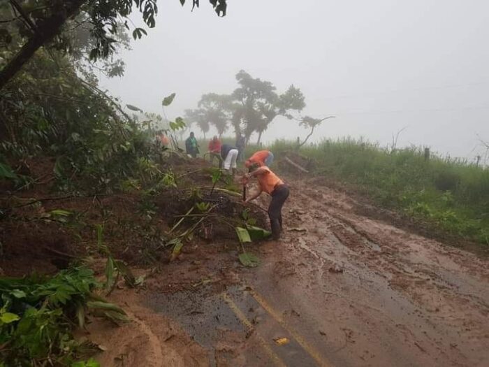 Siete rutas nacionales presentan afectación por fuertes lluvias de las últimas horas