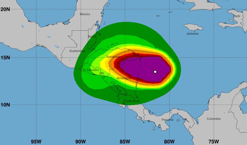 Huracán Iota alcanza categoría 5 antes de tocar Centroamérica: IMN prevé aumento de lluvias para Costa Rica