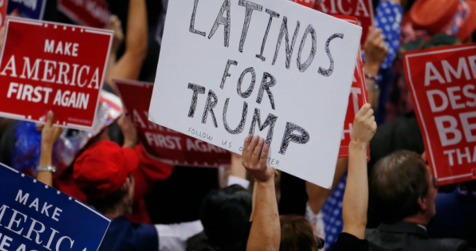 Votantes latinos por Trump ayudaron a mantener reñida la elección