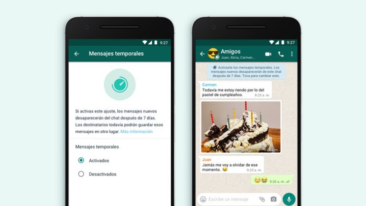 Ya están disponibles los mensajes temporales de WhatsApp: cómo activarlos