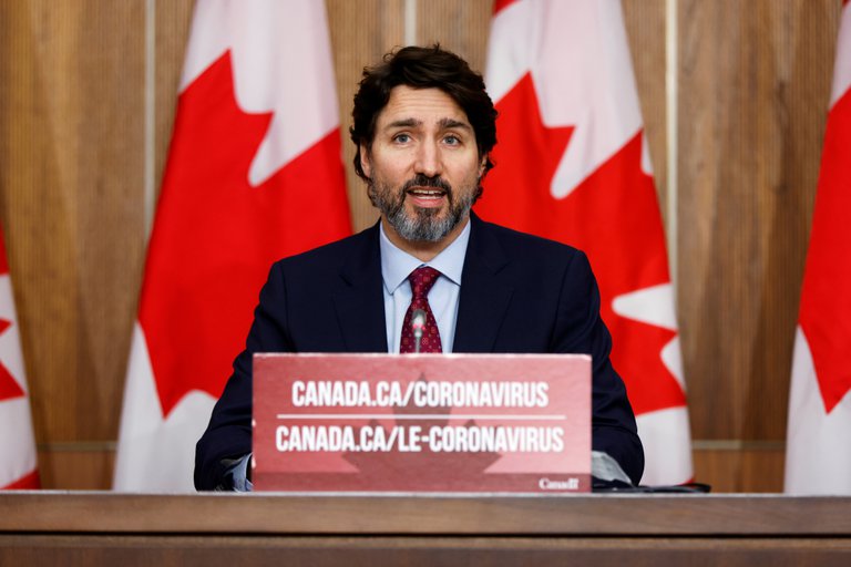 Justin Trudeau afirmó que Canadá compartirá con otros países su eventual excedente de vacunas contra el COVID-19