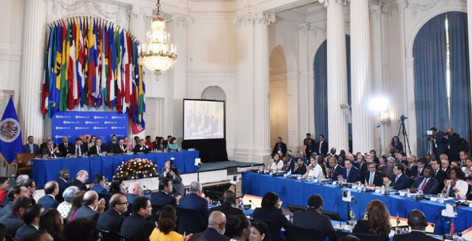 La OEA aprobó una resolución en rechazo a las “elecciones fraudulentas” en Venezuela