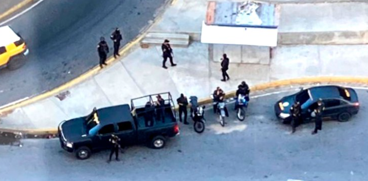 Fuerzas del régimen de Nicolás Maduro rodearon las inmediaciones de la residencia de Juan Guaidó en Caracas