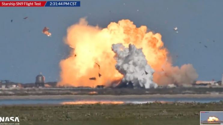 El nuevo prototipo de cohete de SpaceX explotó durante el aterrizaje