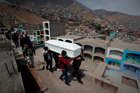 Perú registró 314 muertes por COVID-19 y superó un nuevo récord diario