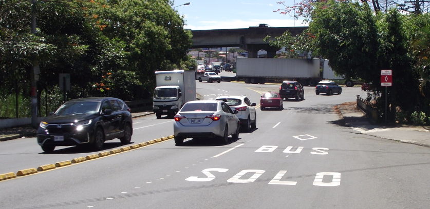 ¡Atención conductores! El martes entrarán en operación dos carriles exclusivos para autobuses en San José