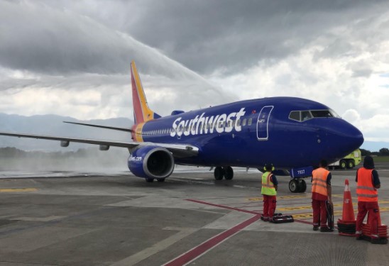 Southwest Airlines reanudará vuelos entre EEUU y Costa Rica tras un año de suspensión