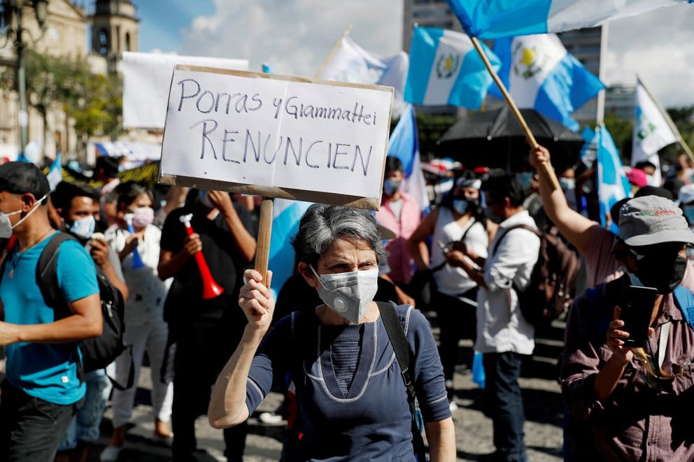En medio de las protestas contra el Gobierno, la CIDH urgió a Guatemala a priorizar la lucha contra la corrupción