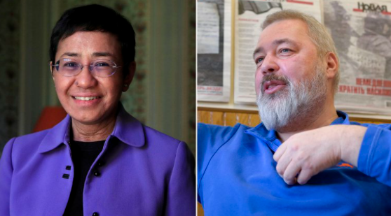 El Premio Nobel de la Paz fue otorgado a los periodistas Maria Ressa y Dmitry Muratov de Filipinas y Rusia