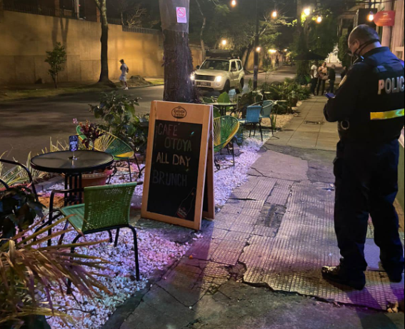 Municipalidad de San José retiró mesas al aire libre de cafetería en Barrio Otoya