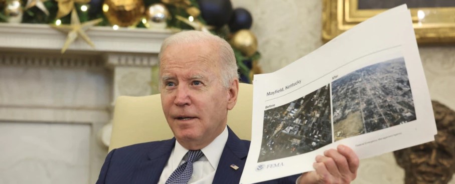Joe Biden viaja a Kentucky que busca recuperarse mientras evalúa daños de tornados