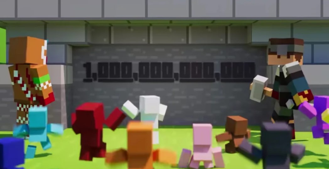 Minecraft tiene un nuevo récord en YouTube, logró más de un billón de espectadores