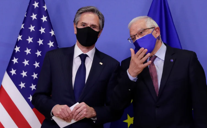 EEUU y la UE coordinan un plan de respuesta en el caso de que Rusia ataque a Ucrania