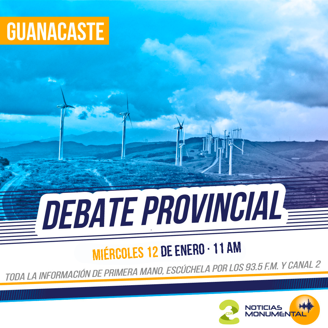 Candidaturas a la diputación por Guanacaste debatirán en radio Monumental este miércoles
