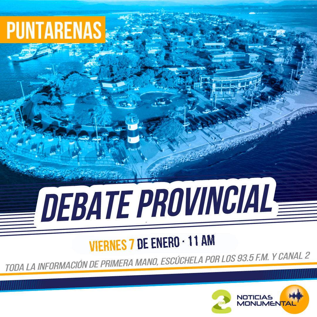 Candidaturas a la diputación por Puntarenas debatirán en radio Monumental este viernes
