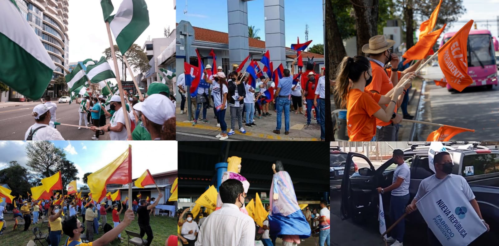 Partidos políticos realizaron piquetes y caravanas en último día para celebrar reuniones en zonas públicas previo a elecciones