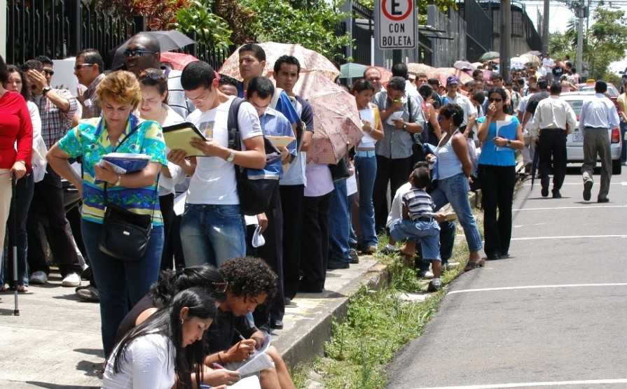 INEC ubica desempleo en 13,1% entre noviembre y enero: 319 mil personas se mantienen buscando trabajo en Costa Rica