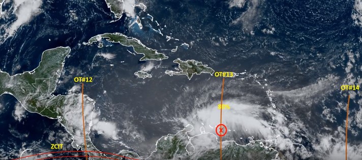 CNE declara alerta naranja en casi todo el país por paso Onda Tropical No. 13 que podría convertirse en ciclón