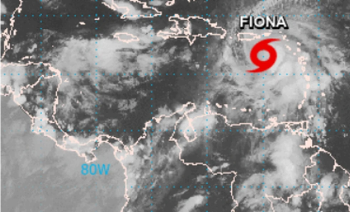 El huracán Fiona se dirige a Puerto Rico
