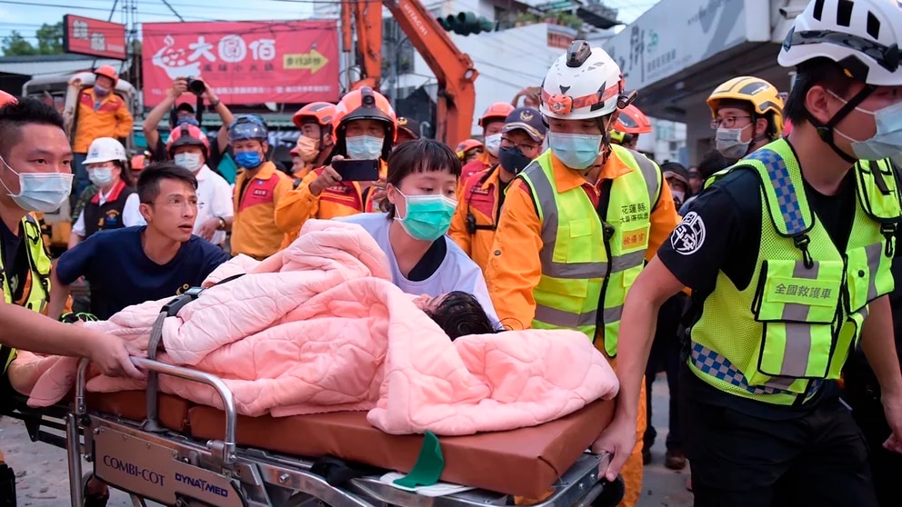 Un fuerte terremoto de magnitud 6.8 hizo temblar Taiwán