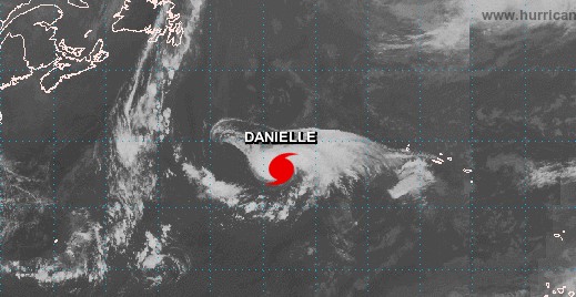 Danielle se convierte en el primer huracán de la temporada atlántica de 2022